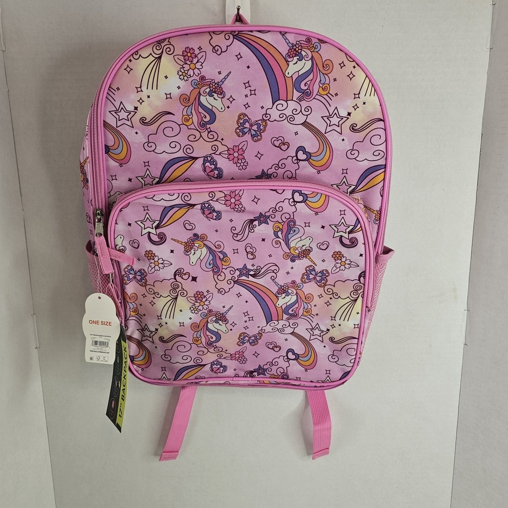 Wonder Nation Girls' 17" Day Dream Doodles Backpack Pink New